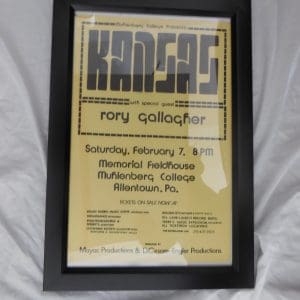 Kansas/Rory Gallagher-1976 Tour Poster