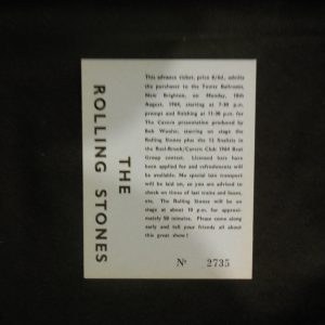 Rolling Stones-1964 New Brighton Tower Ballroom ticket