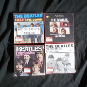 Beatles- Set of 4-2009 Target 45's-w/Box + T-Shirt