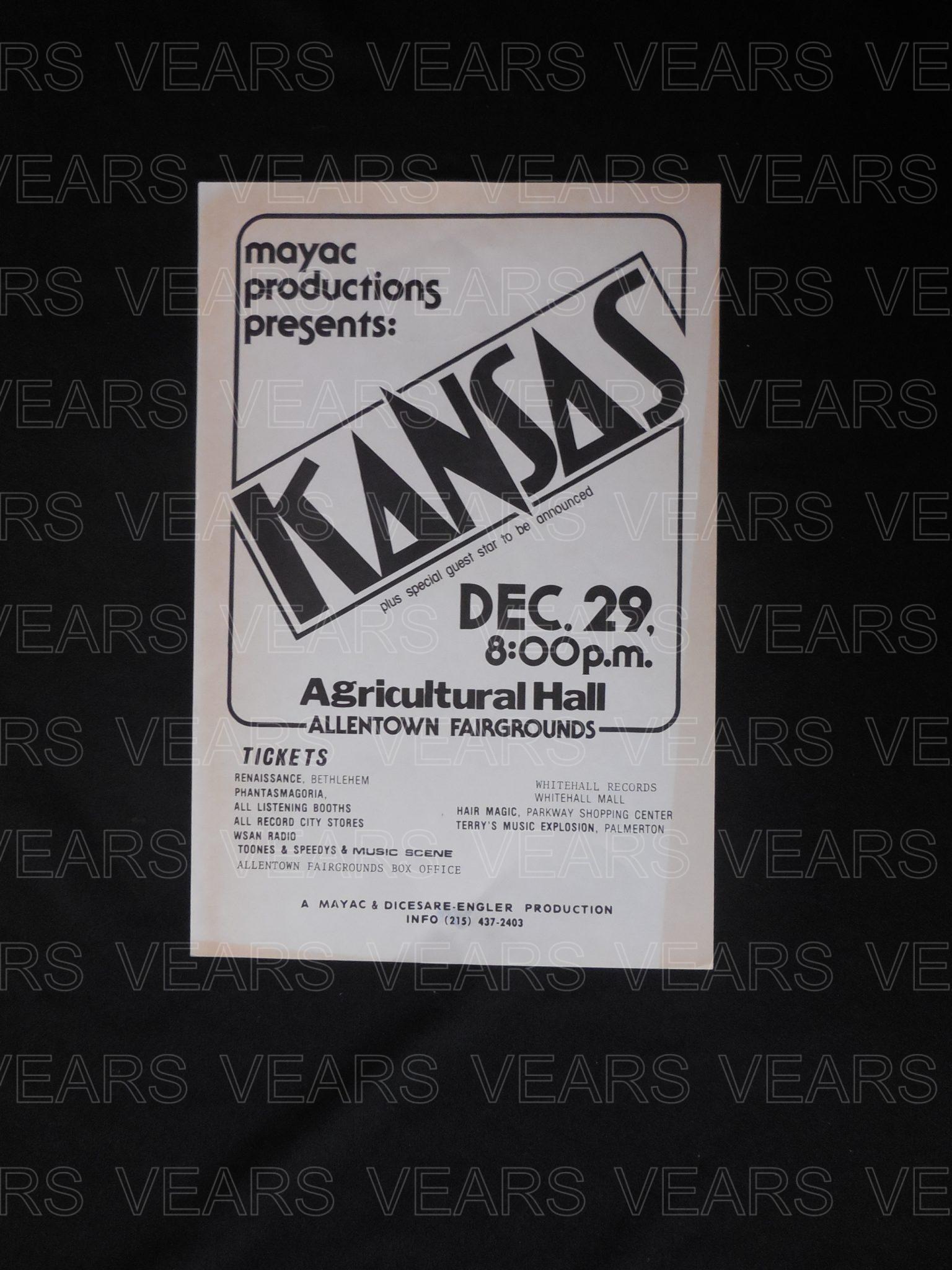 kansas 1976 tour dates