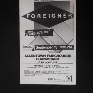 Foreigner-1981-Allentown,Pa. Poster