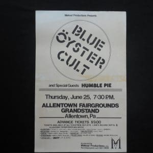 Blue Oyster Cult and Humble Pie-Allentown,Pa.- Poster