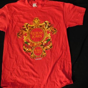 Elton John-Versace-Roadies  1992 Tee shirt-World Tour