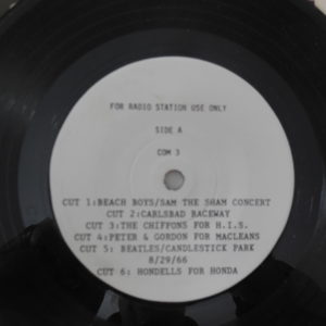 Beatles-Radio Station Promo W-2 Sides of Snipits of Candlestick Park-Promo+Other Artists