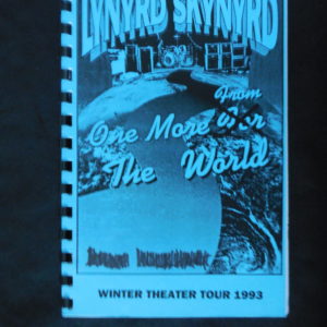 Lynyrd Skynyrd-Roadies Tour Itin-One More From The World 1993