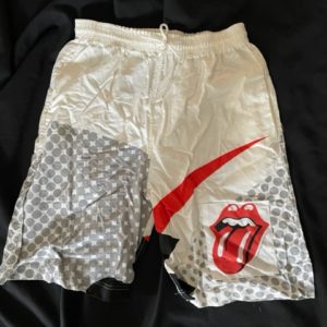 Rolling Stones-Steel Wheels-Shorts-Tongue/Grey Pattern-  1989 Brockum