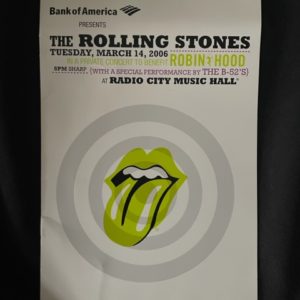 Rolling Stones-Radio City 2006 Tour Program