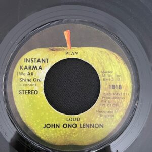 John Lennon-Instant Karma-Promo One Sided Apple