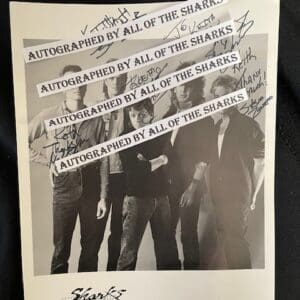 Sharks-1980s - 8"x 10" Autographed LList Records Photo