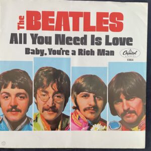 Beatles-All You Need Is Love-West Coast Tab Picture Sleeve