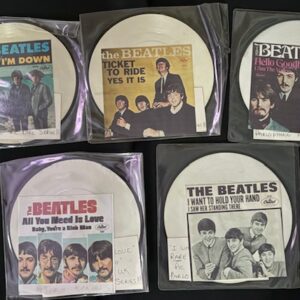 Beatles-5 - Promo-Test UK  Pressings-Parlophone- Picture Discs